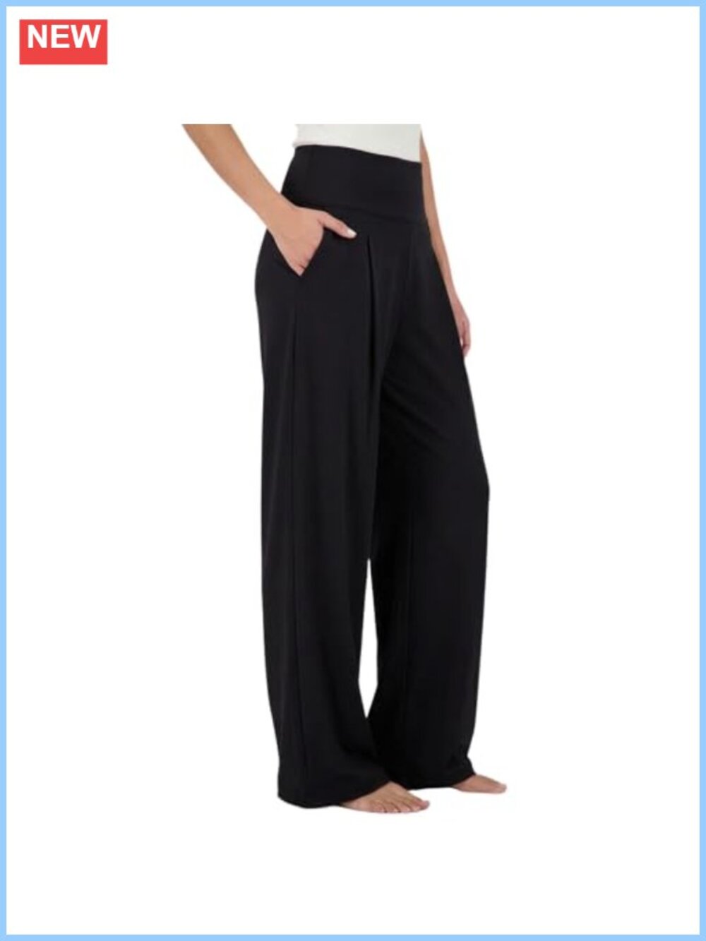 Wide Leg Palazzo Yoga Pants with Pockets High Waisted Loose Lounge Pants
